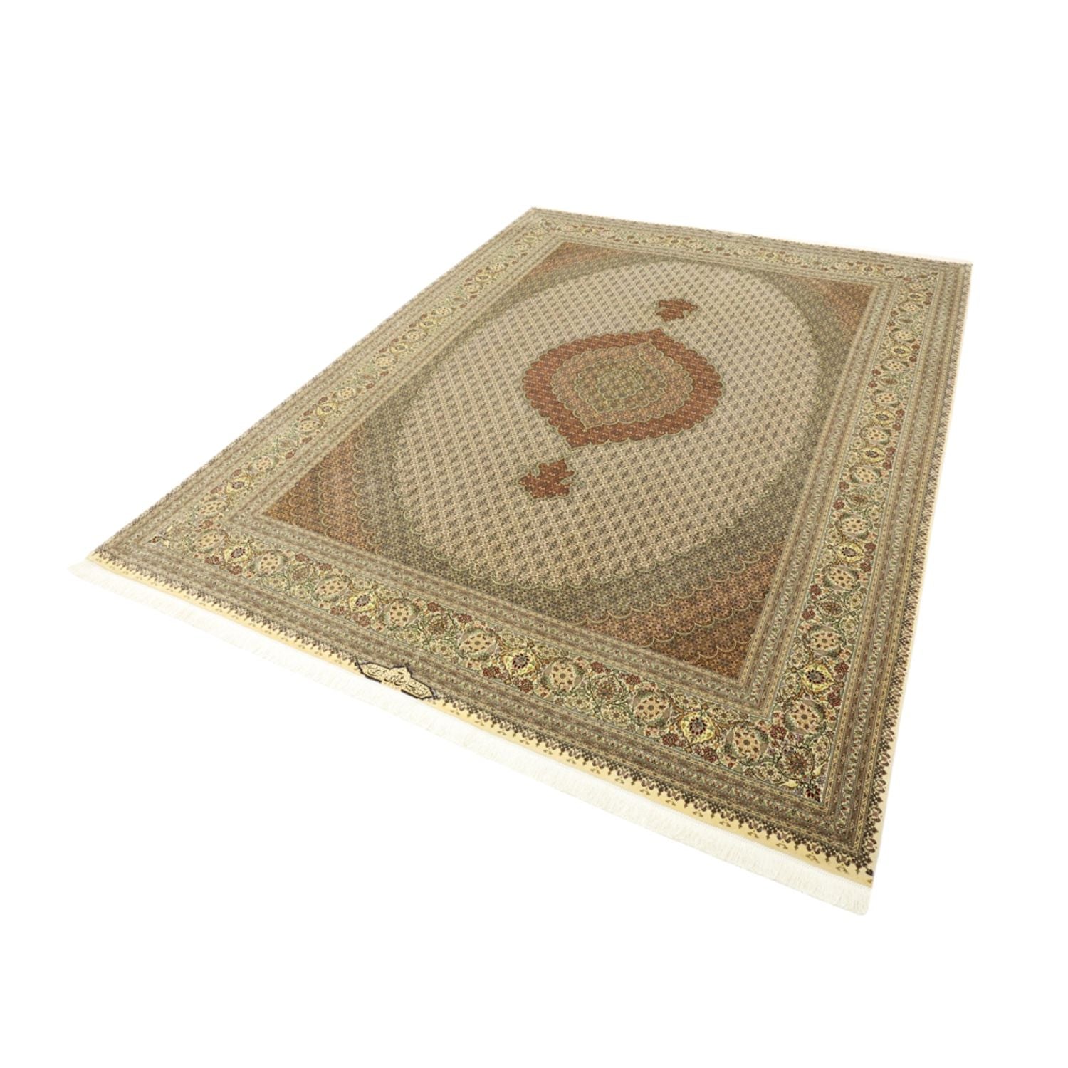 Perserteppich - Täbriz - Royal - Royal - 336 x 252 cm - taupe