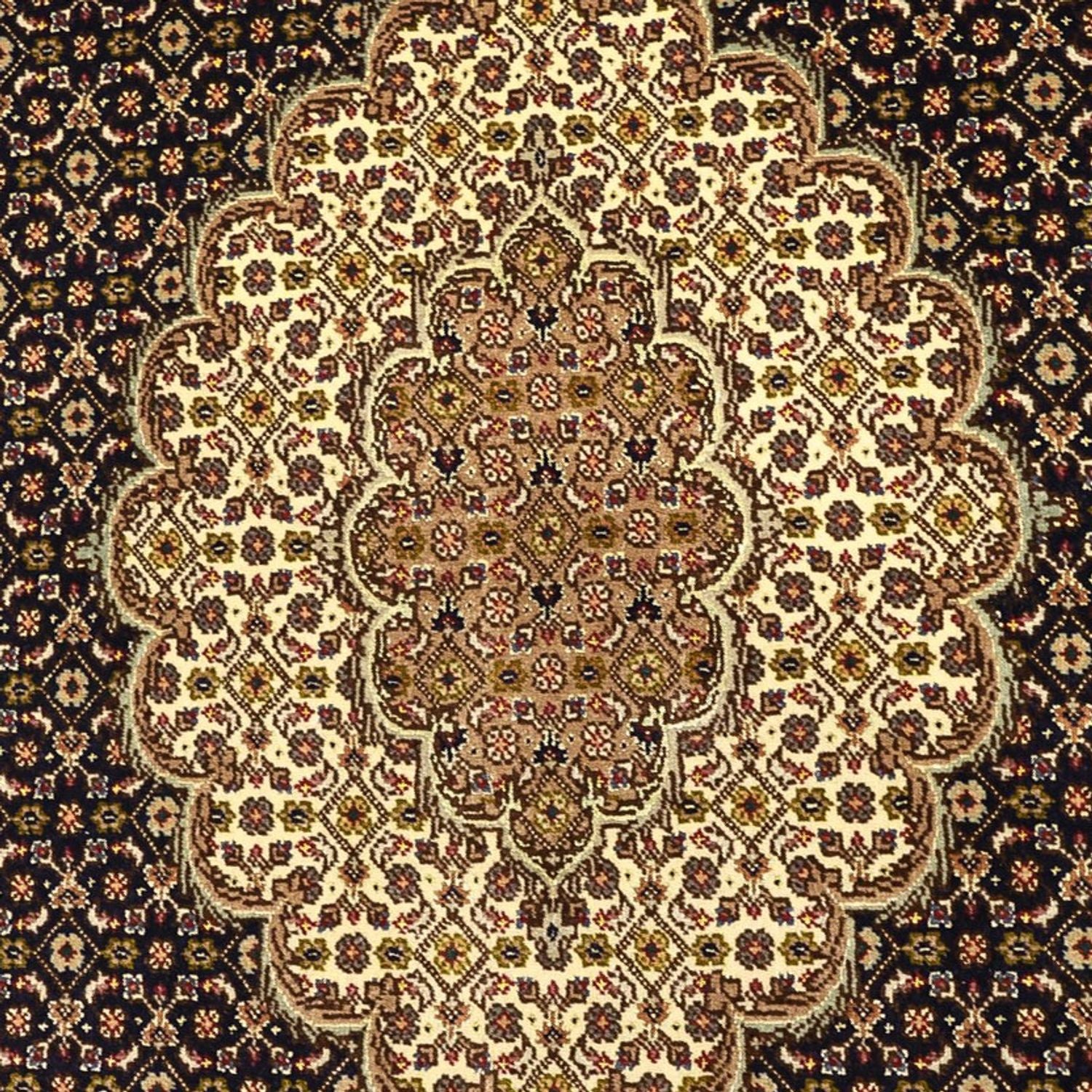 Perserteppich - Täbriz - Royal - Seidenkette - 160 x 98 cm - dunkelbeige