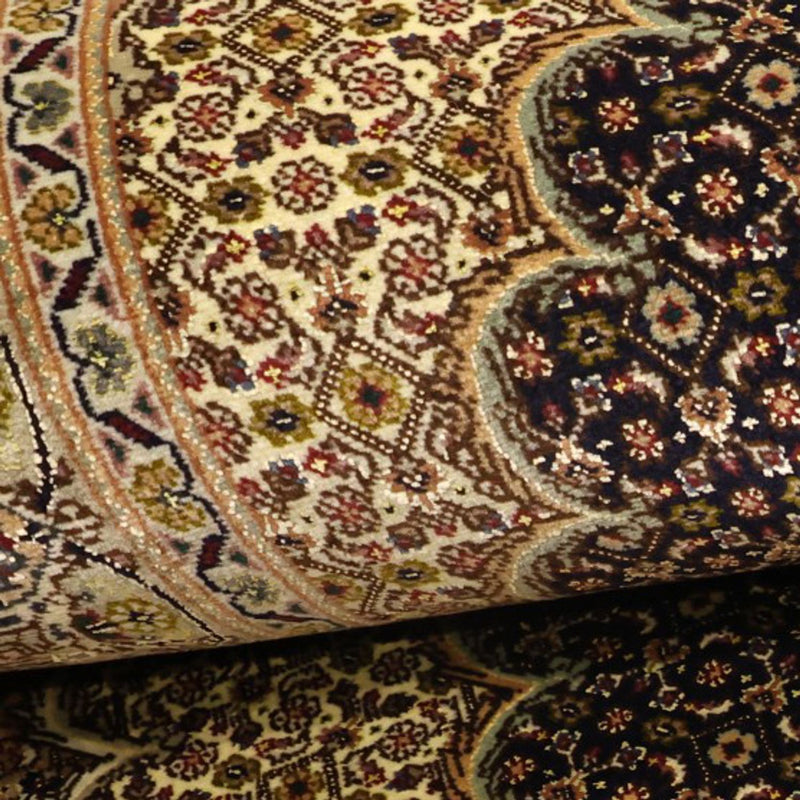 Perserteppich - Täbriz - Royal - Seidenkette - 160 x 98 cm - dunkelbeige