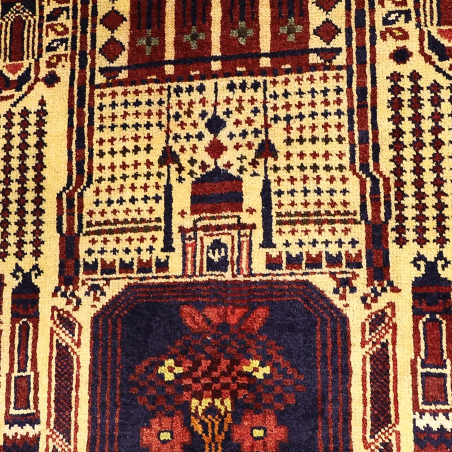 Belutsch Teppich - 142 x 96 cm - mehrfarbig