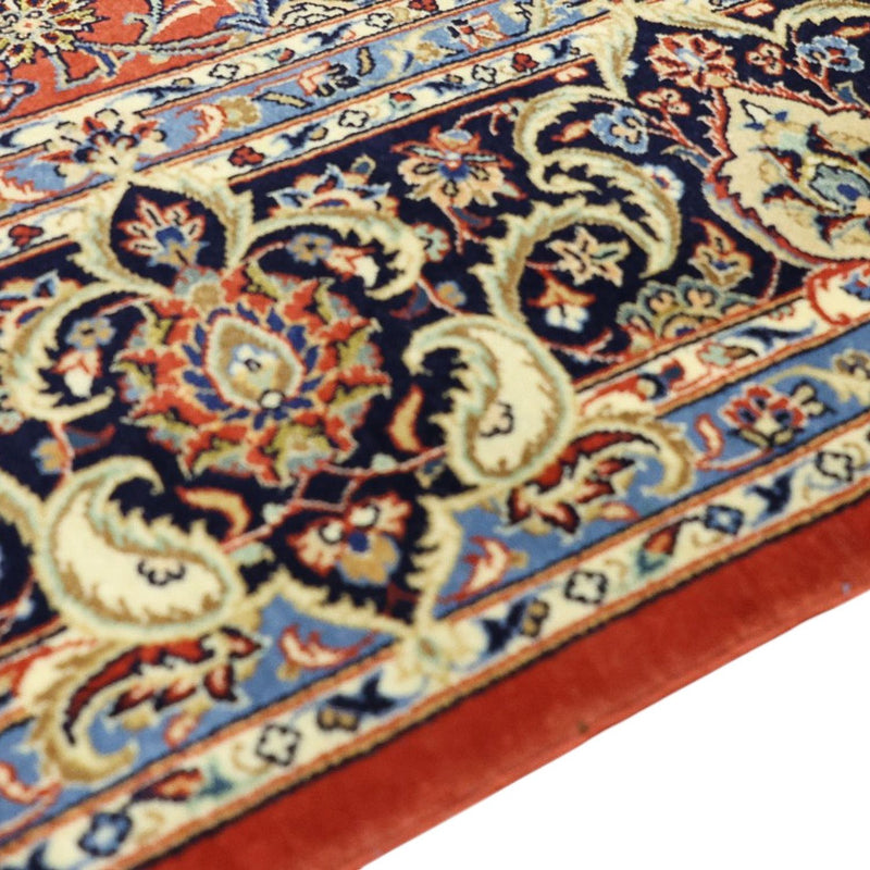 Perserteppich - Ghom - Royal - Seidenkette - 220 x 141 cm - rot