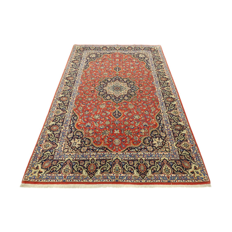 Perserteppich - Ghom - Royal - Seidenkette - 220 x 141 cm - rot