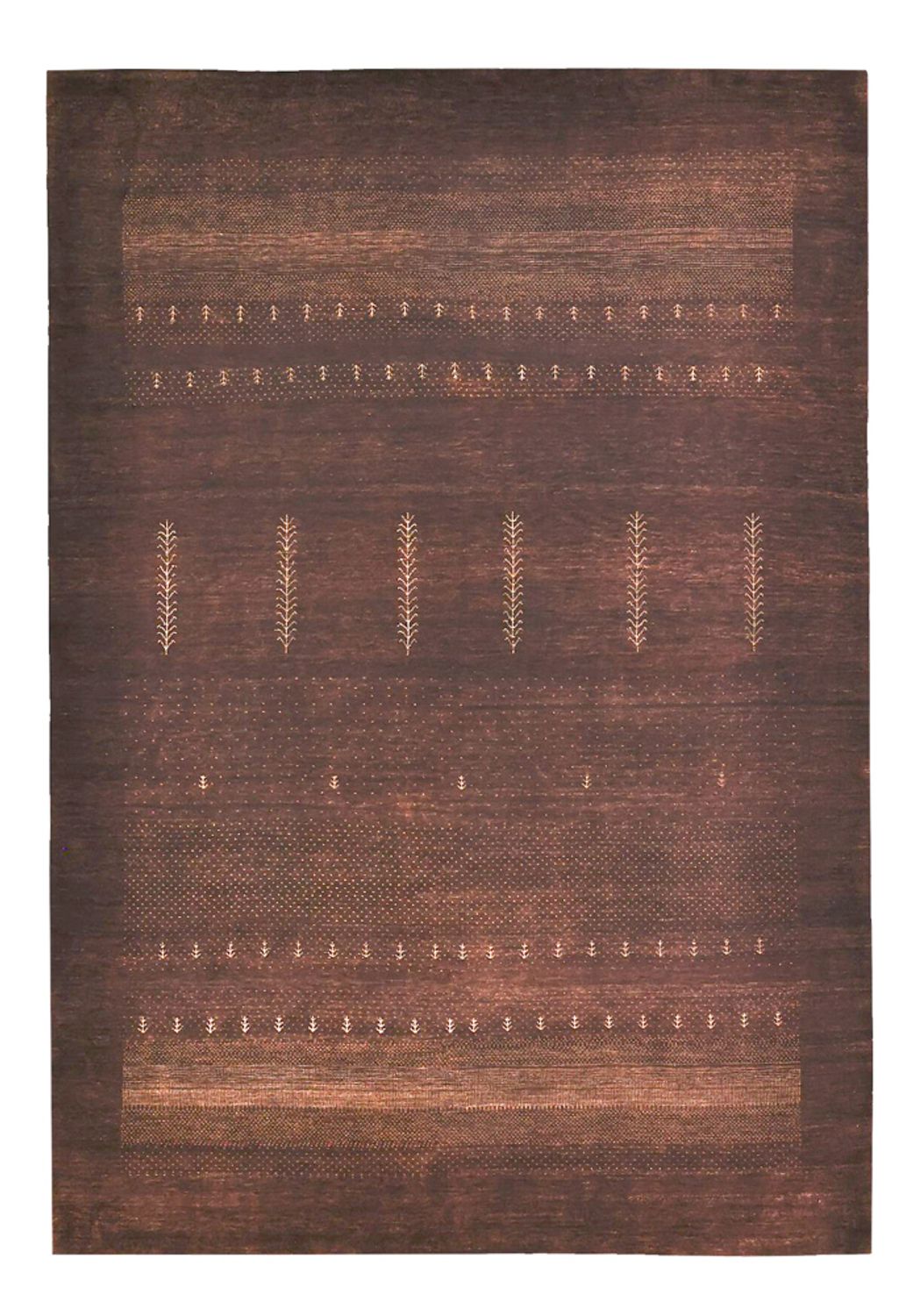 Gabbeh Teppich - Loribaft Indus - 247 x 173 cm - dunkelrot