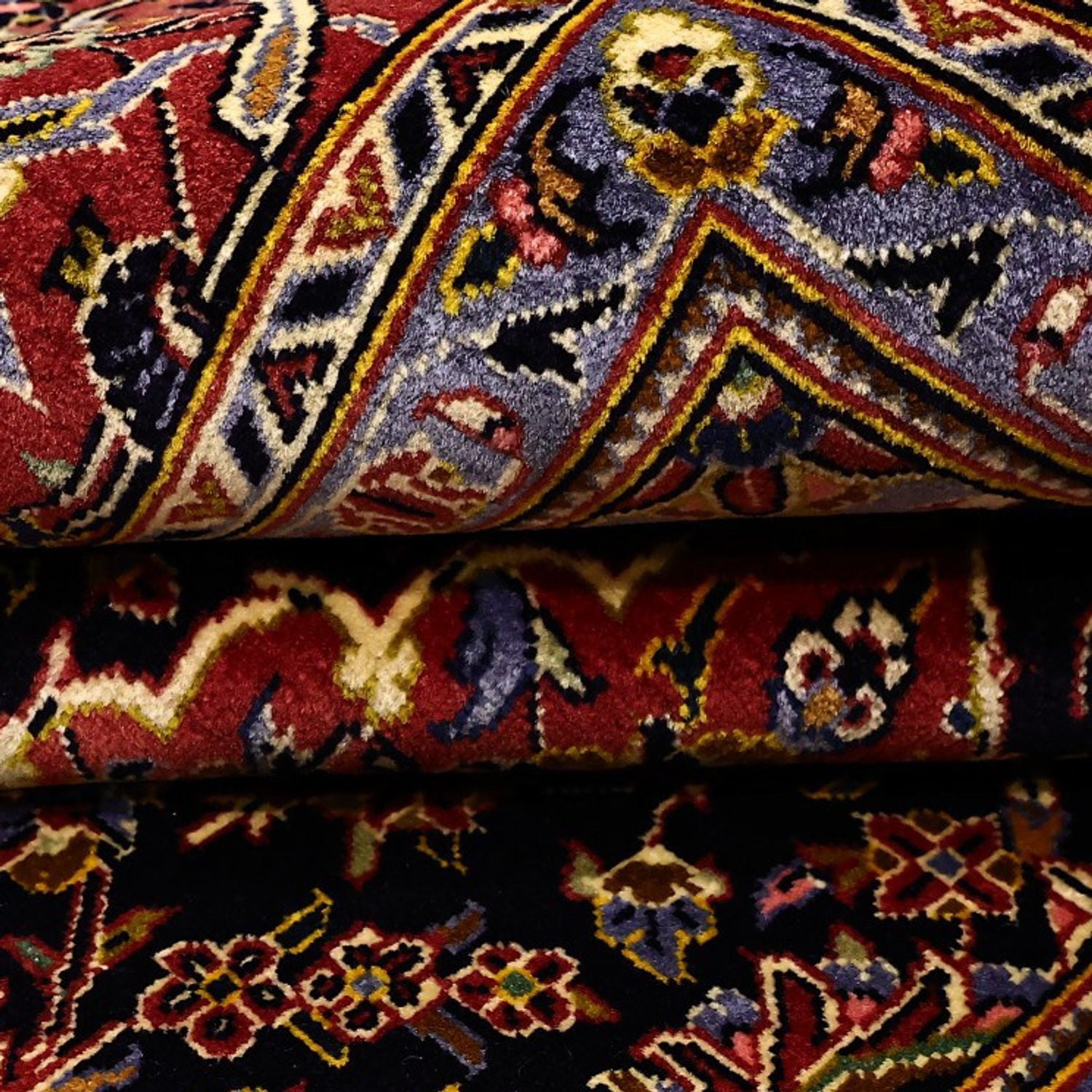 Perserteppich - Keshan - 208 x 139 cm - dunkelrot