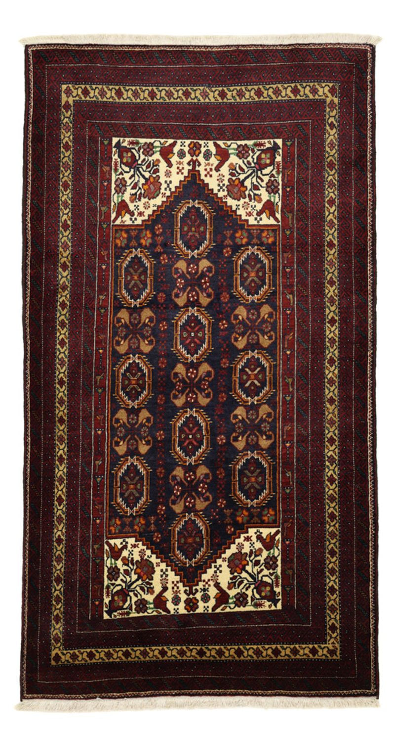 Belutsch Teppich - 210 x 115 cm - dunkelrot