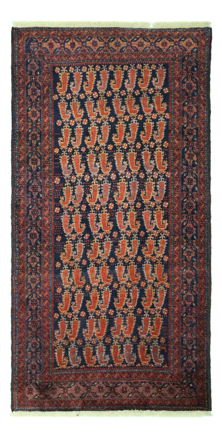 Läufer Belutsch - 194 x 100 cm - dunkelrot