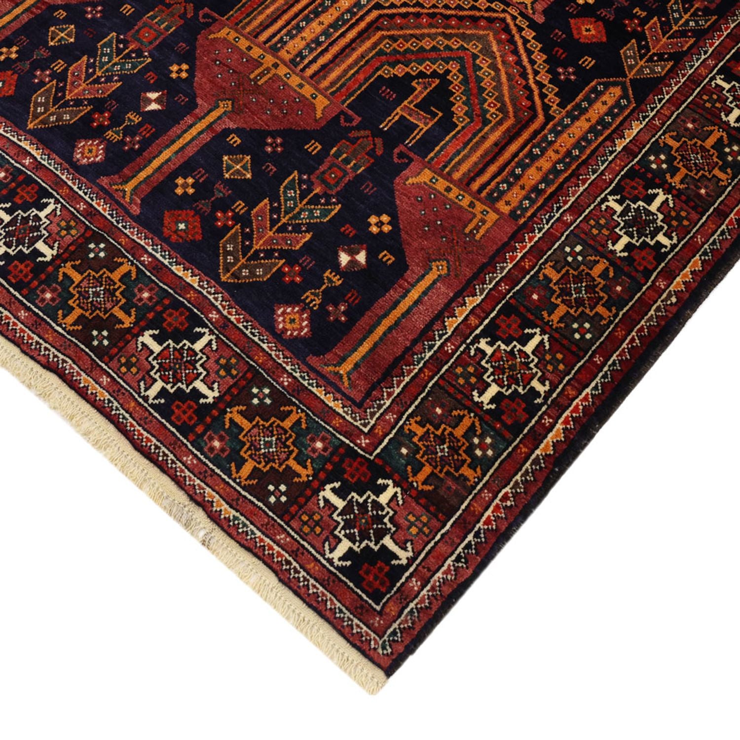 Läufer Belutsch - 251 x 128 cm - dunkelrot
