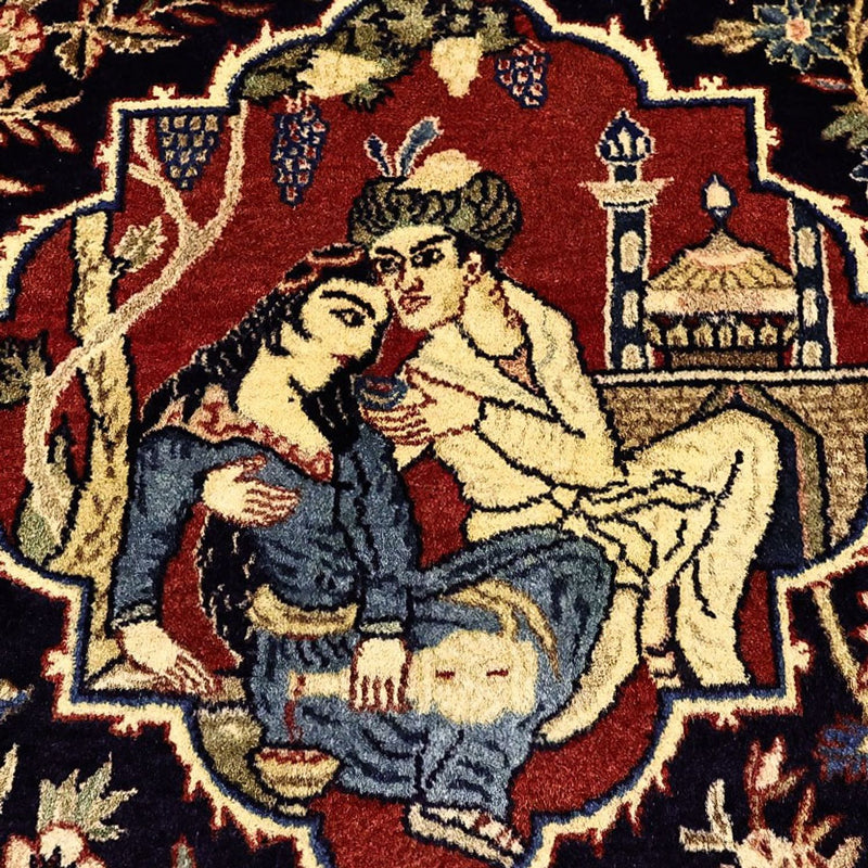 Perserteppich - Täbriz - 197 x 136 cm - mehrfarbig