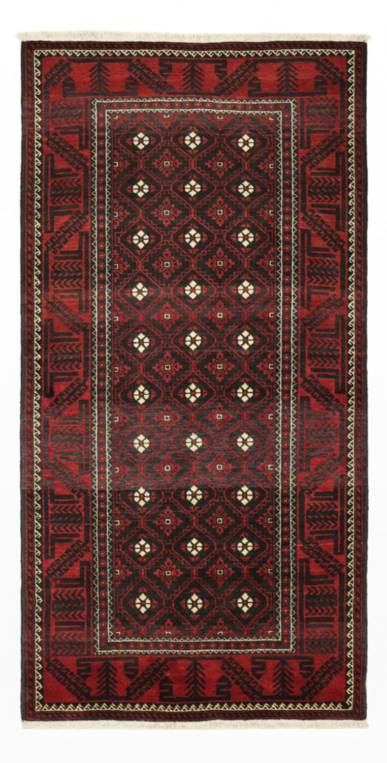 Läufer Belutsch - 199 x 102 cm - dunkelrot