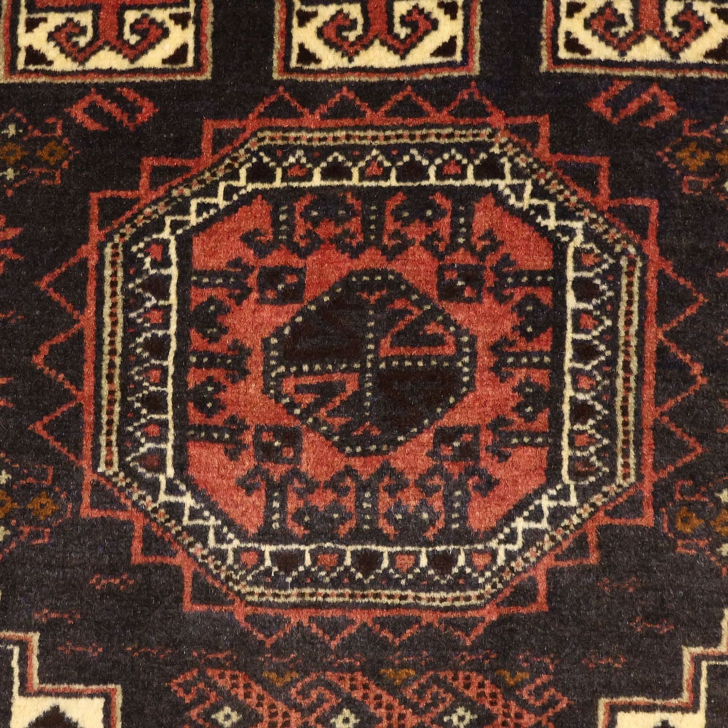 Läufer Belutsch - 196 x 92 cm - dunkelrot