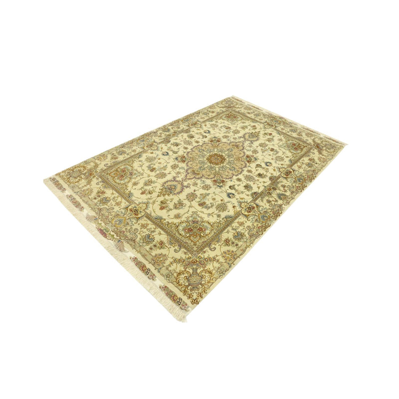 Perserteppich - Täbriz - Royal - Seidenkette - 219 x 148 cm - beige