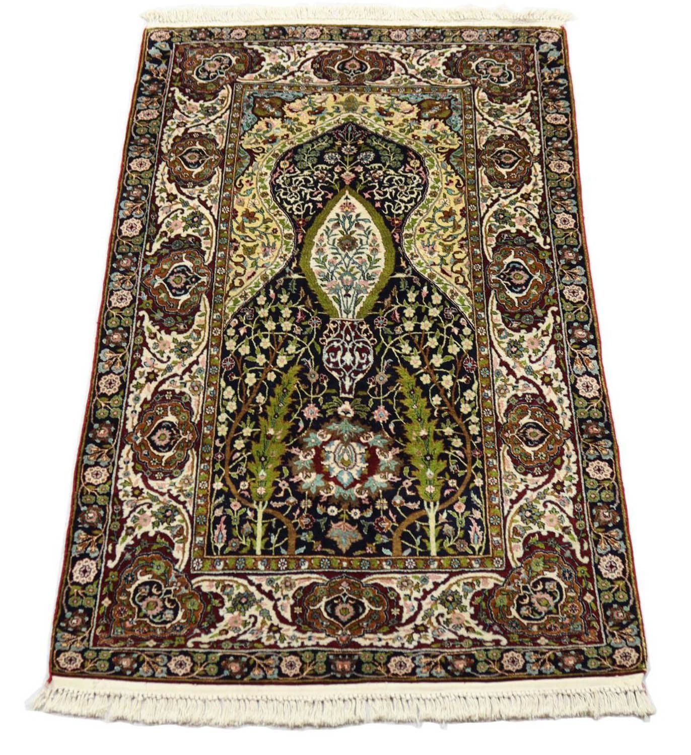 Seidenteppich - Kaschmir Seide 152 x 98 cm Teppichbrücke