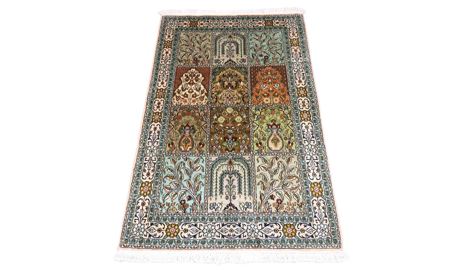 Seidenteppich - Kaschmir Seide 151 x 95 cm Teppichbrücke