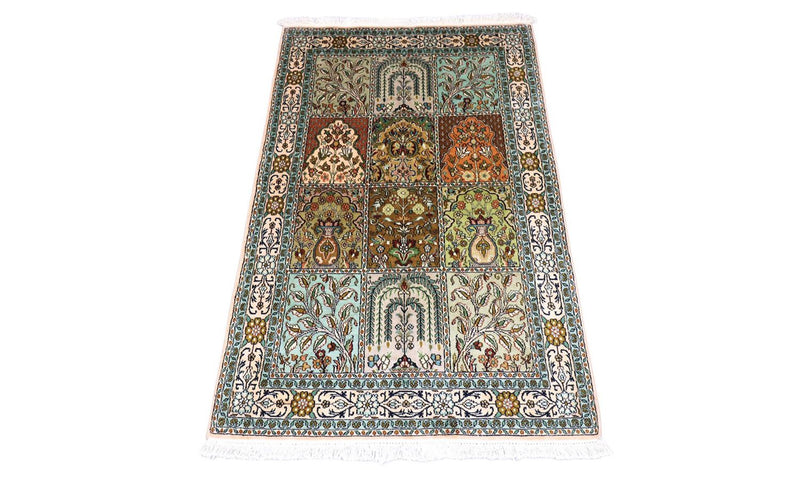 Seidenteppich - Kaschmir Seide 151 x 95 cm Teppichbrücke