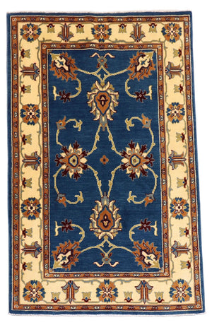 Ziegler Teppich 191 x 83 cm - dunkelblau