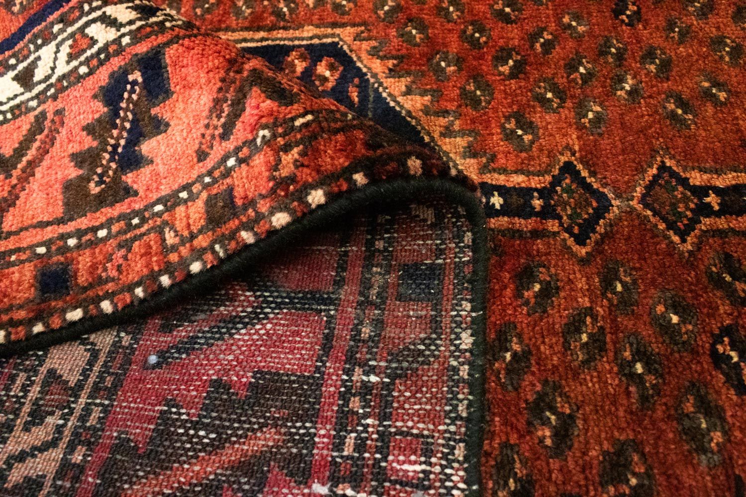 Perserteppich - Nomadic 316 x 118 cm - blau