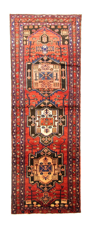 Perserteppich - Nomadic 312 x 106 cm - rot