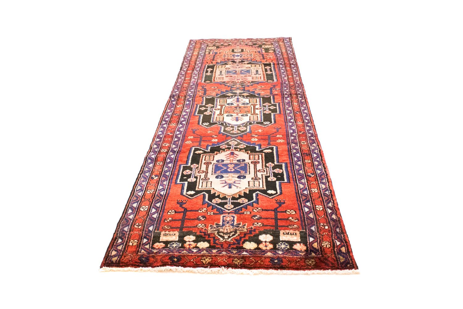 Perserteppich - Nomadic 312 x 106 cm - rot