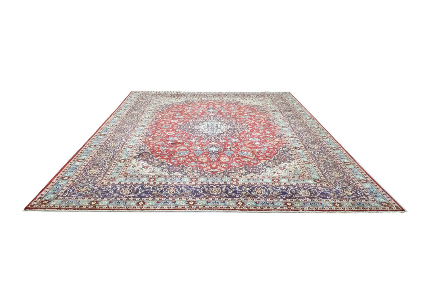 Perserteppich - Keshan 384 x 280 cm - rot