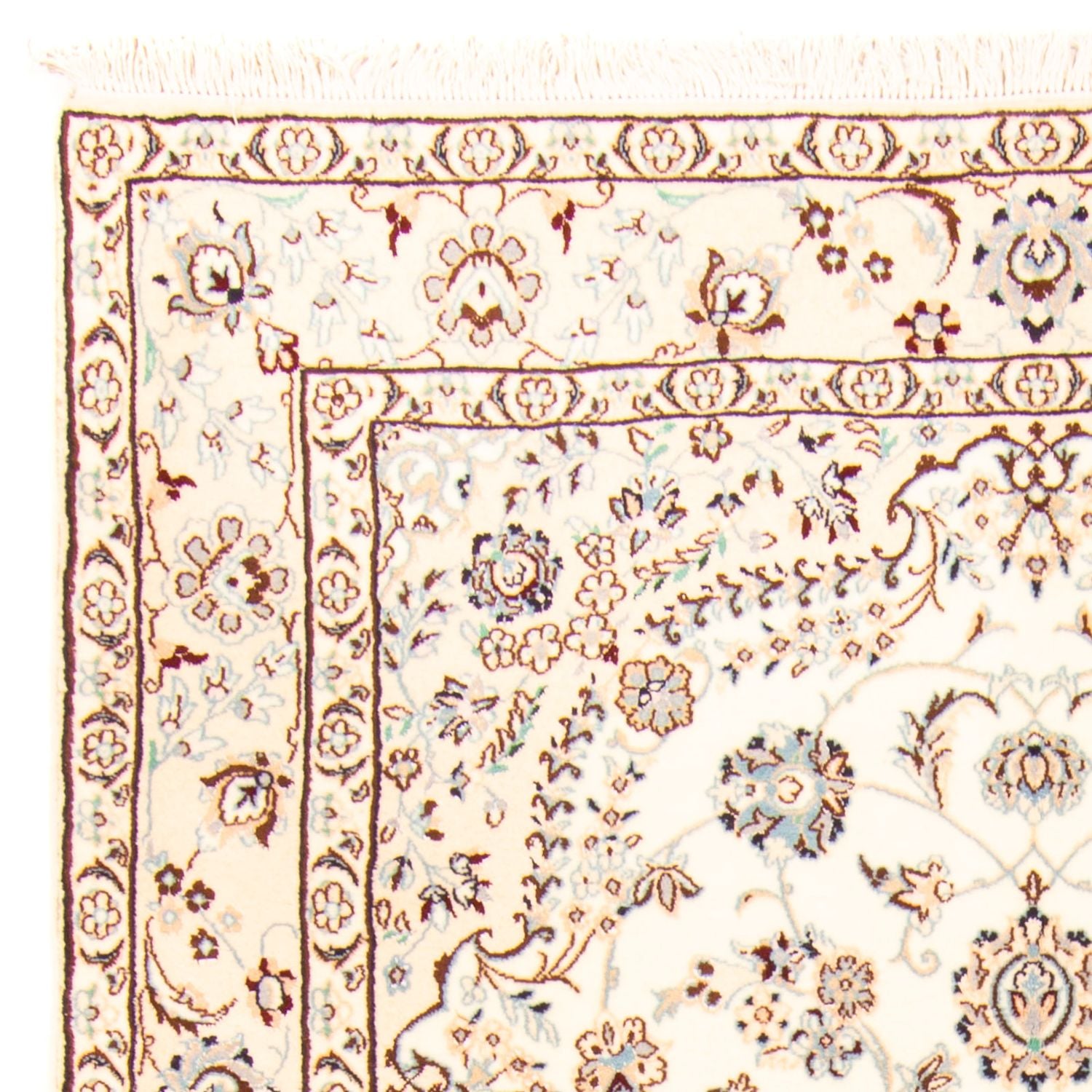 Perserteppich - Nain - Royal 255 x 165 cm Wohnzimmer Teppich