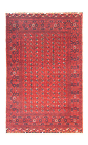 Afghan Teppich - Buchara 301 x 195 cm - dunkelrot