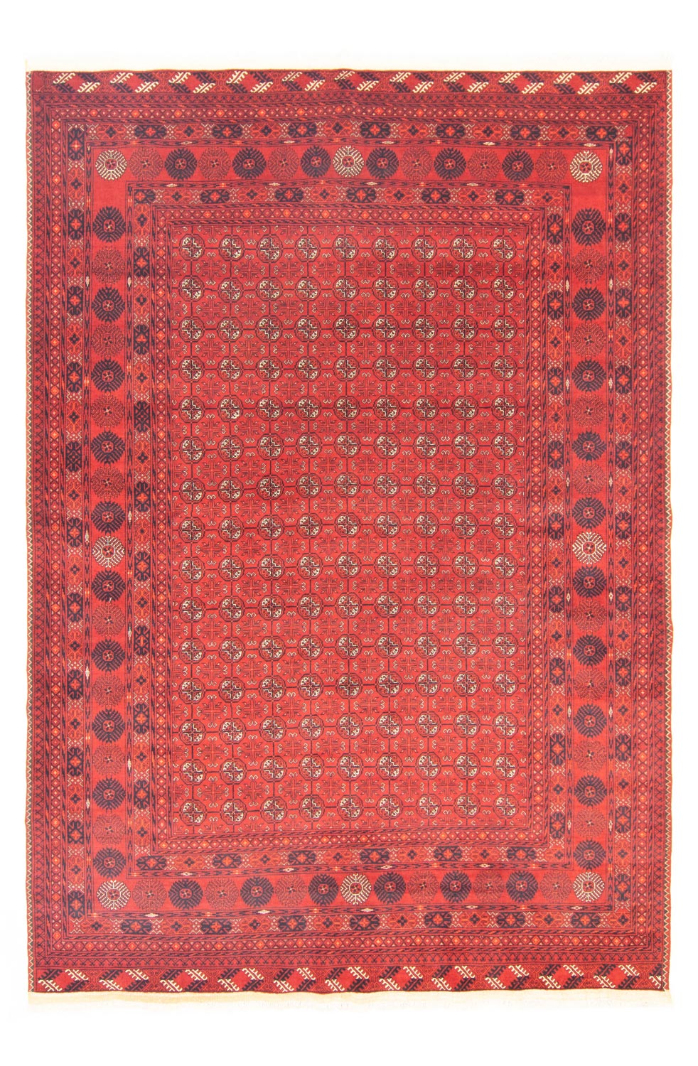 Afghan Teppich - Buchara 295 x 199 cm - dunkelrot
