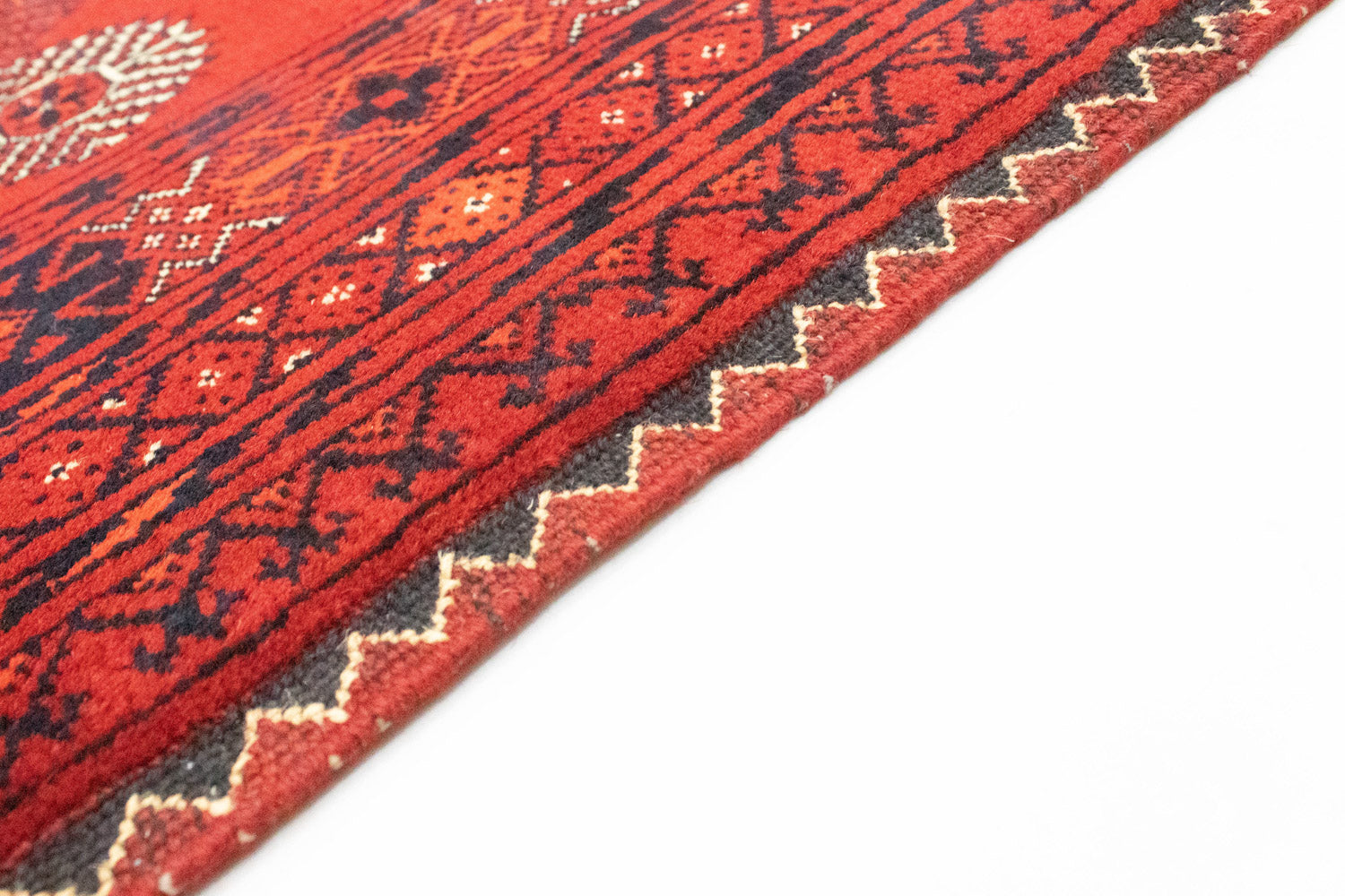 Afghan Teppich - Buchara 295 x 199 cm - dunkelrot