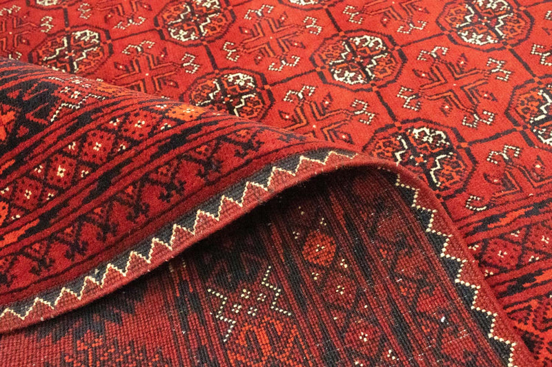Afghan Teppich - Buchara 295 x 199 cm - dunkelrot
