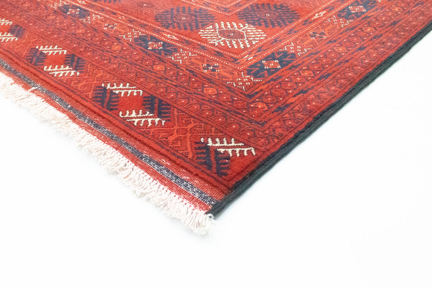 Afghan Teppich - Buchara 297 x 198 cm - dunkelrot
