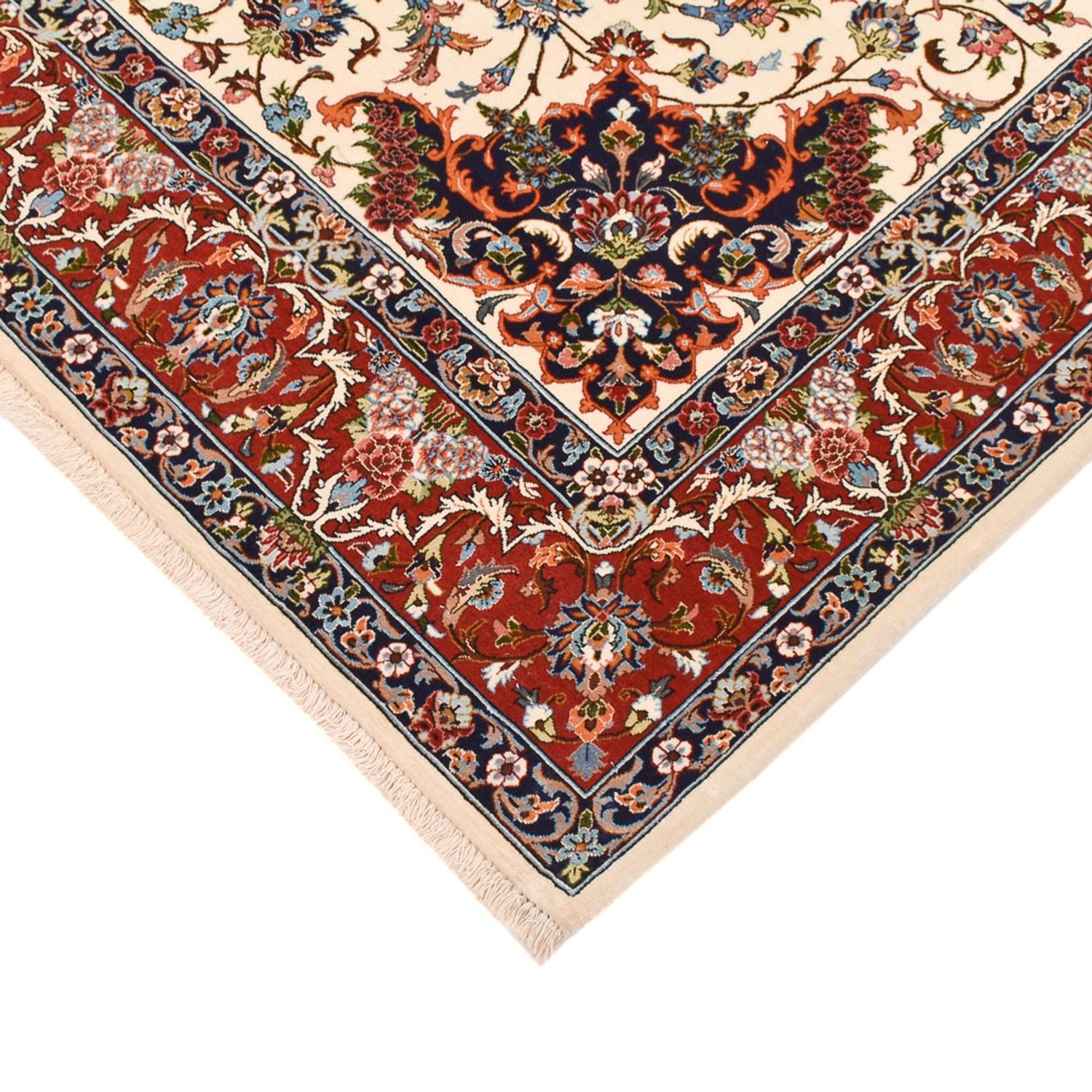 Perserteppich - Ghom - Royal - 216 x 140 cm - creme
