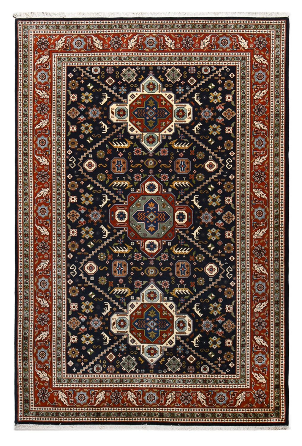 Perserteppich - Nomadic - 290 x 196 cm - rot