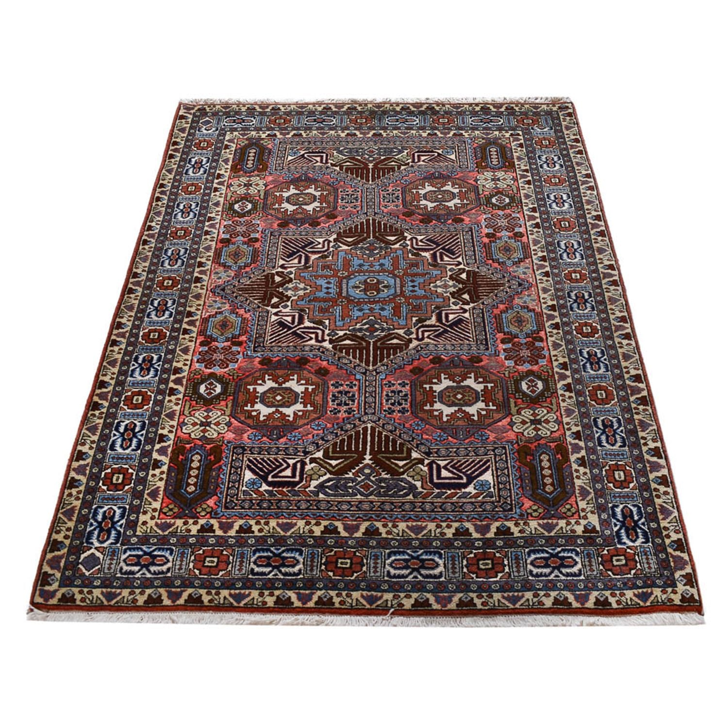 Perserteppich - Nomadic - 198 x 135 cm - mehrfarbig