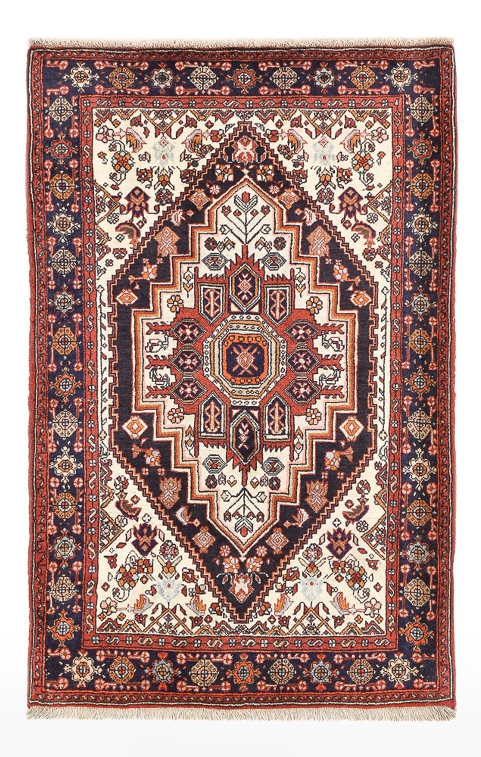 Perserteppich - Nomadic - 124 x 82 cm - terrakotta
