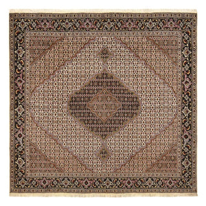 Perserteppich - Täbriz - Royal quadratisch  - 204 x 204 cm - braun