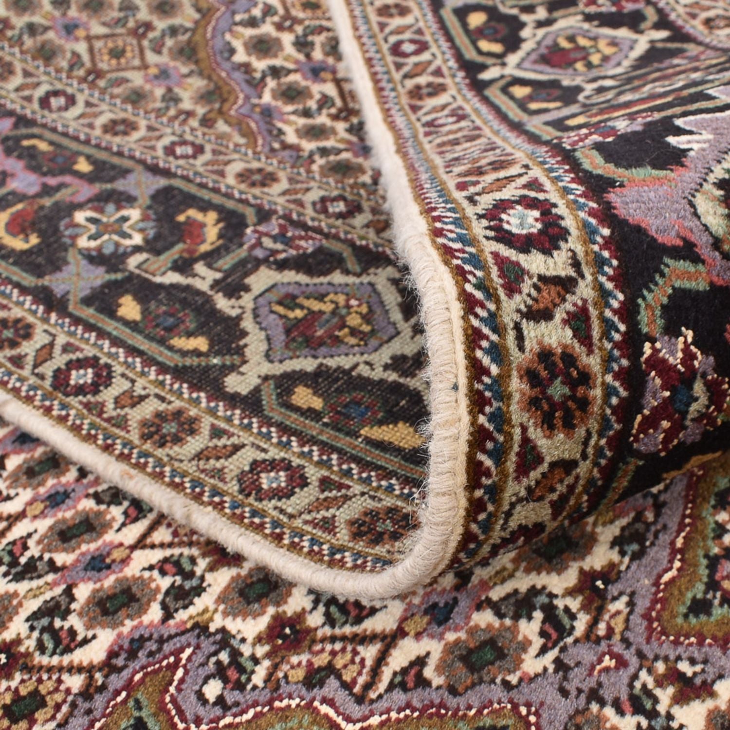 Perserteppich - Täbriz - Royal quadratisch  - 204 x 204 cm - braun