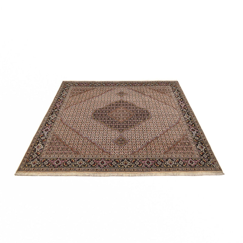 Perserteppich - Täbriz - Royal quadratisch  - 204 x 204 cm - braun