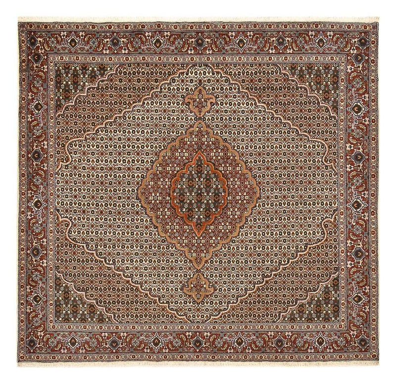Perserteppich - Täbriz - Royal quadratisch  - 204 x 196 cm - braun
