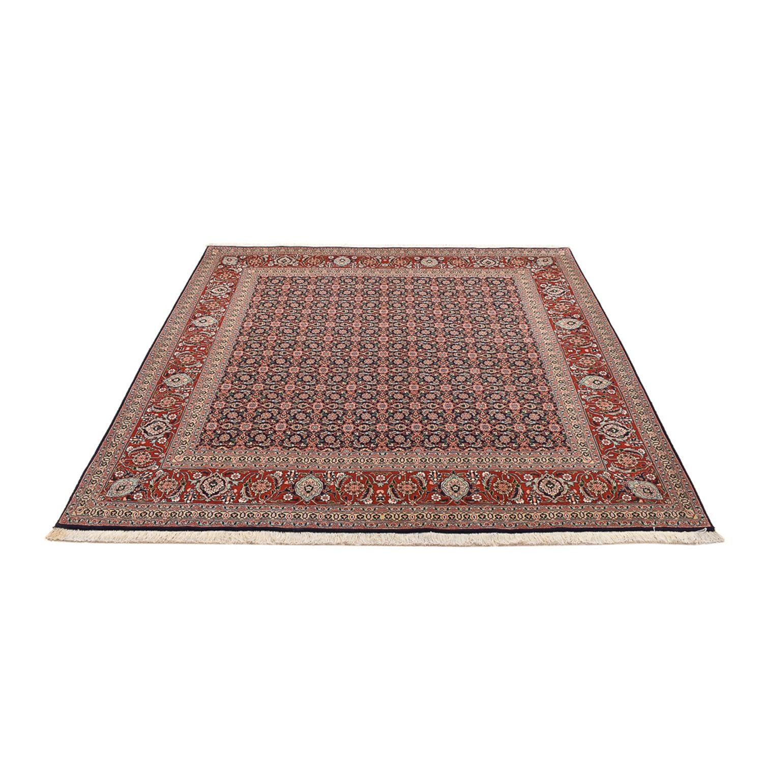 Perserteppich - Täbriz - Royal quadratisch  - 203 x 200 cm - rost