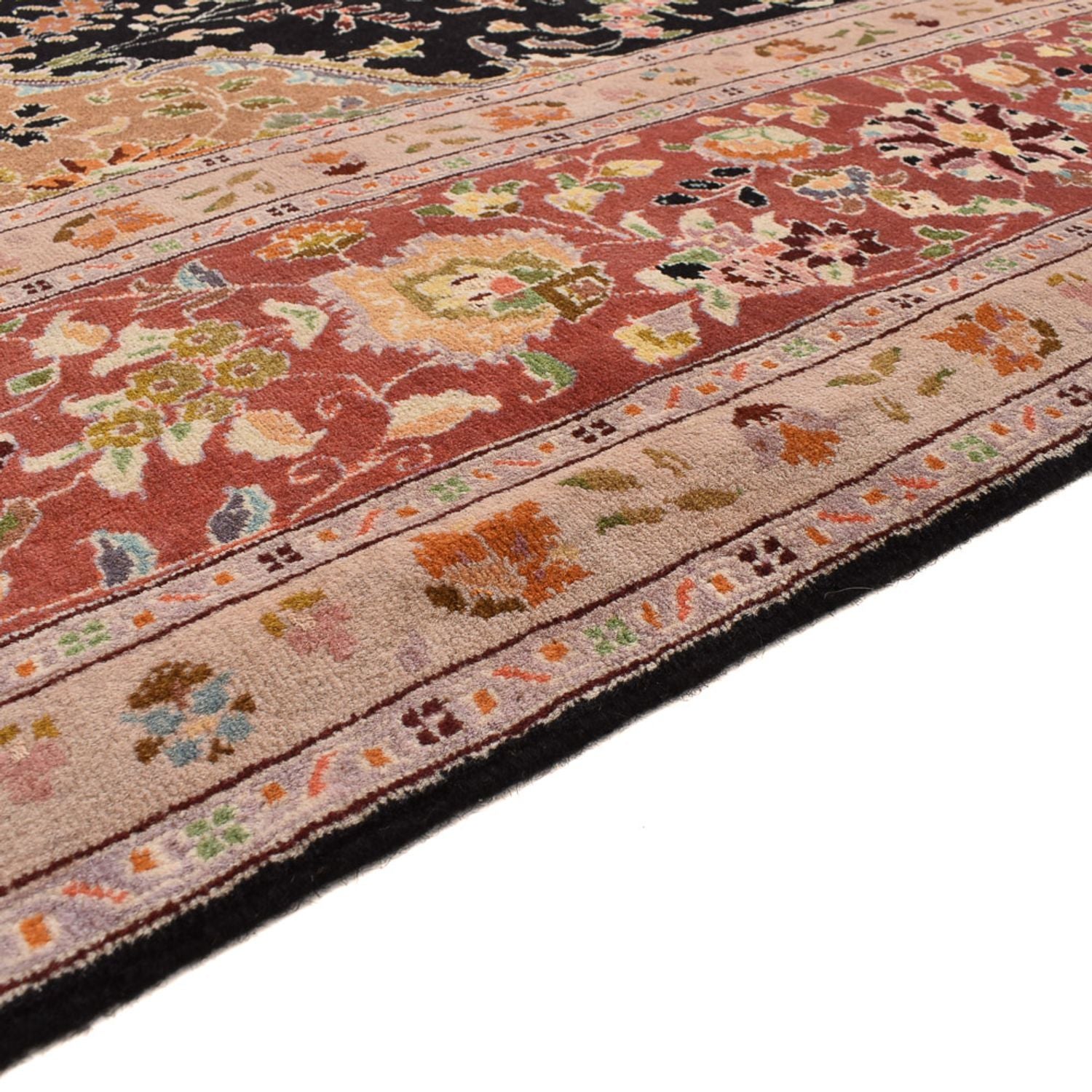 Perserteppich - Täbriz - Royal - 357 x 248 cm - dunkelblau