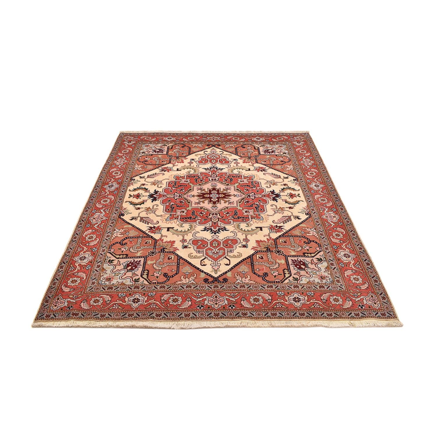 Perserteppich - Täbriz - Royal quadratisch  - 216 x 195 cm - creme