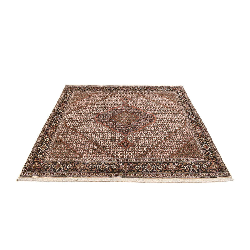 Perserteppich - Täbriz - Royal quadratisch  - 206 x 202 cm - hellbraun