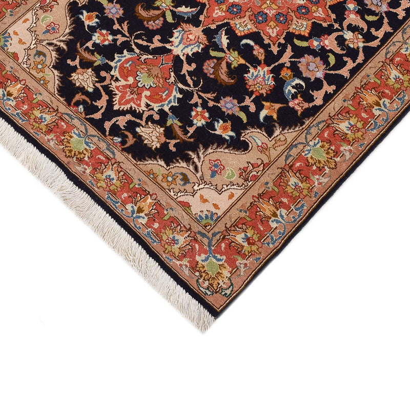 Läufer Perser - Täbriz - Royal - 380 x 75 cm - dunkelblau