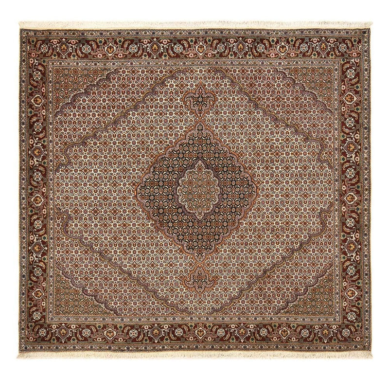 Perserteppich - Täbriz - Royal quadratisch  - 204 x 198 cm - braun