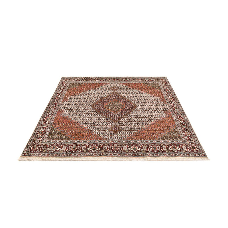 Perserteppich - Täbriz - Royal quadratisch  - 203 x 200 cm - hellbraun
