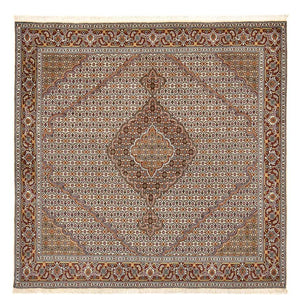 Perserteppich - Täbriz - Royal quadratisch  - 208 x 198 cm - hellbraun