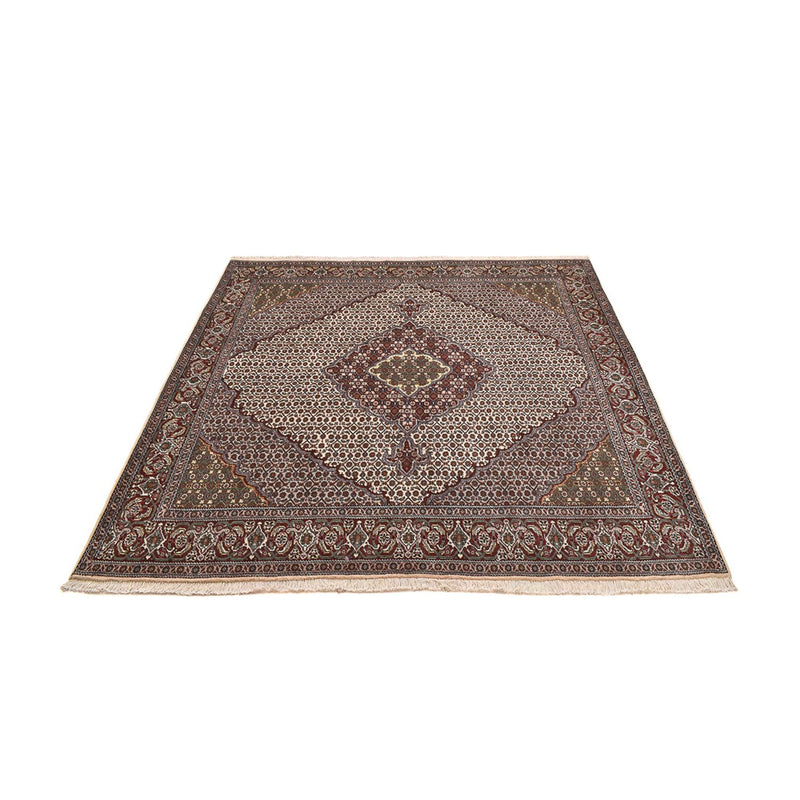 Perserteppich - Täbriz - Royal quadratisch  - 205 x 202 cm - braun