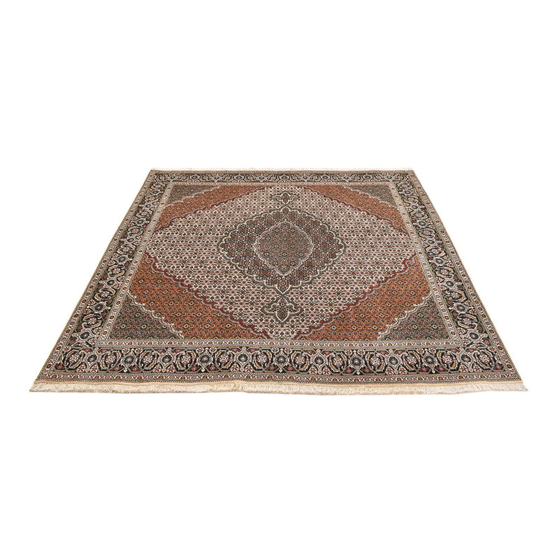 Perserteppich - Täbriz - Royal quadratisch  - 206 x 202 cm - hellbraun