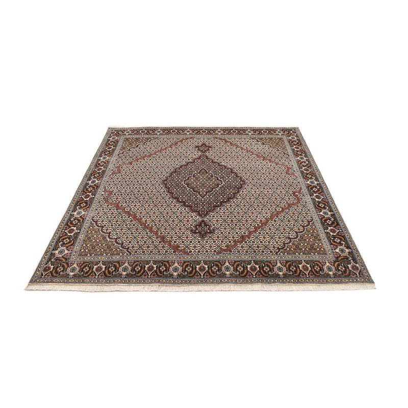 Perserteppich - Täbriz - Royal quadratisch  - 200 x 200 cm - braun