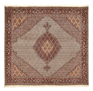 Perserteppich - Täbriz - Royal quadratisch  - 204 x 198 cm - hellbraun