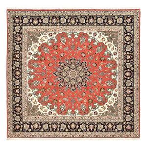 Perserteppich - Täbriz - Royal quadratisch  - 204 x 200 cm - rot
